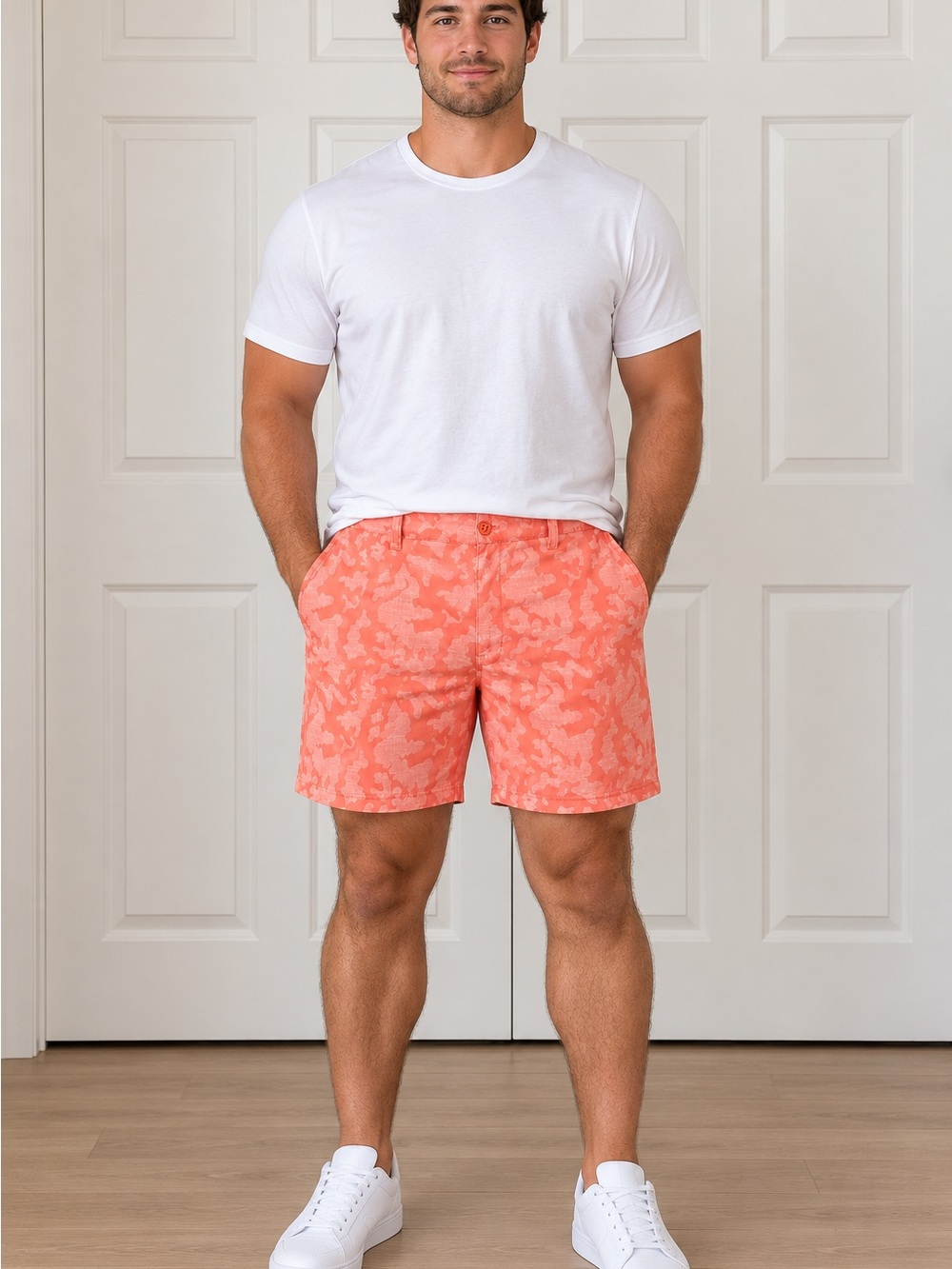 Huk Performance Fishing Men’s XL Coral Camo Stretch Shorts Outdoor